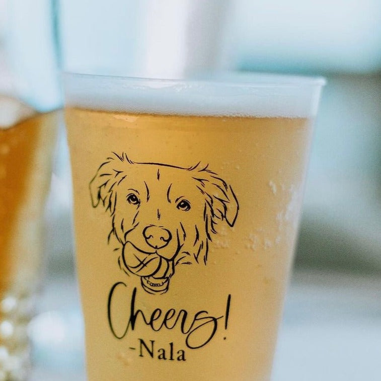 Pet Sketch Frosted Cups 7179