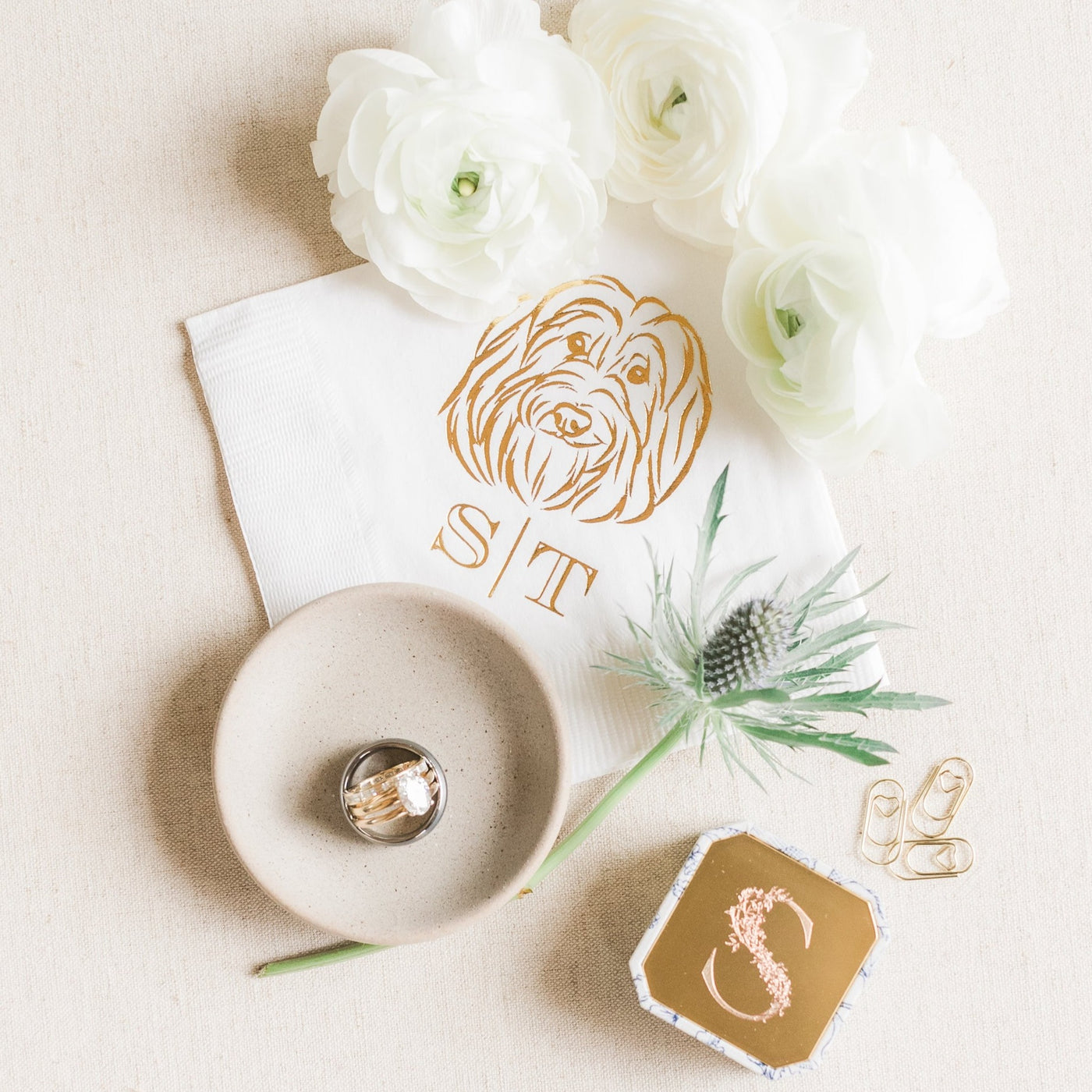 We do, too! Pet Portrait Wedding Beverage Napkins #35