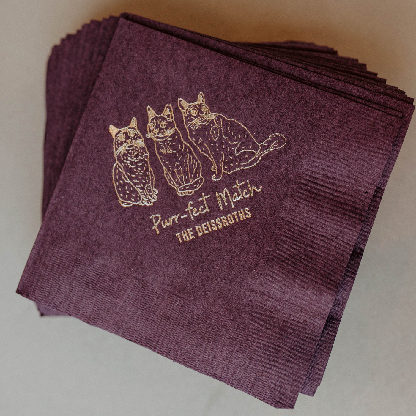 We do, too! Pet Portrait Wedding Beverage Napkins #35
