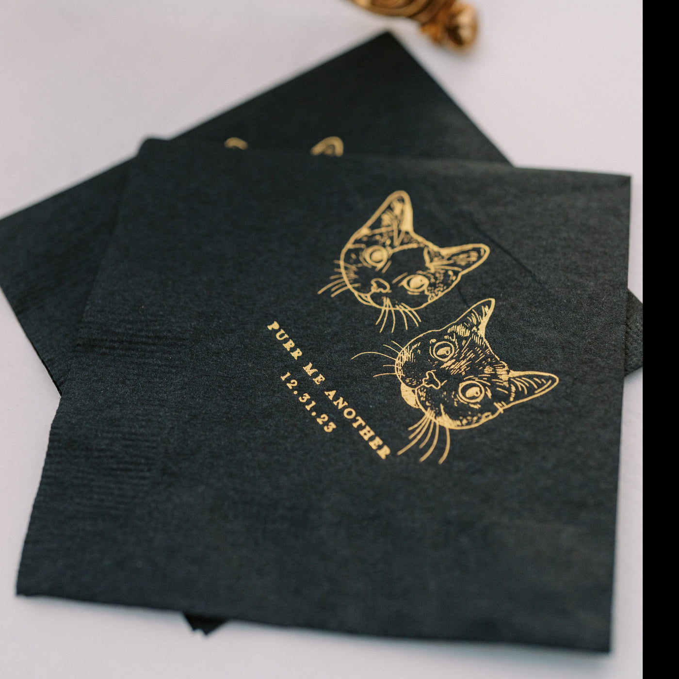 We do, too! Pet Portrait Wedding Beverage Napkins #35