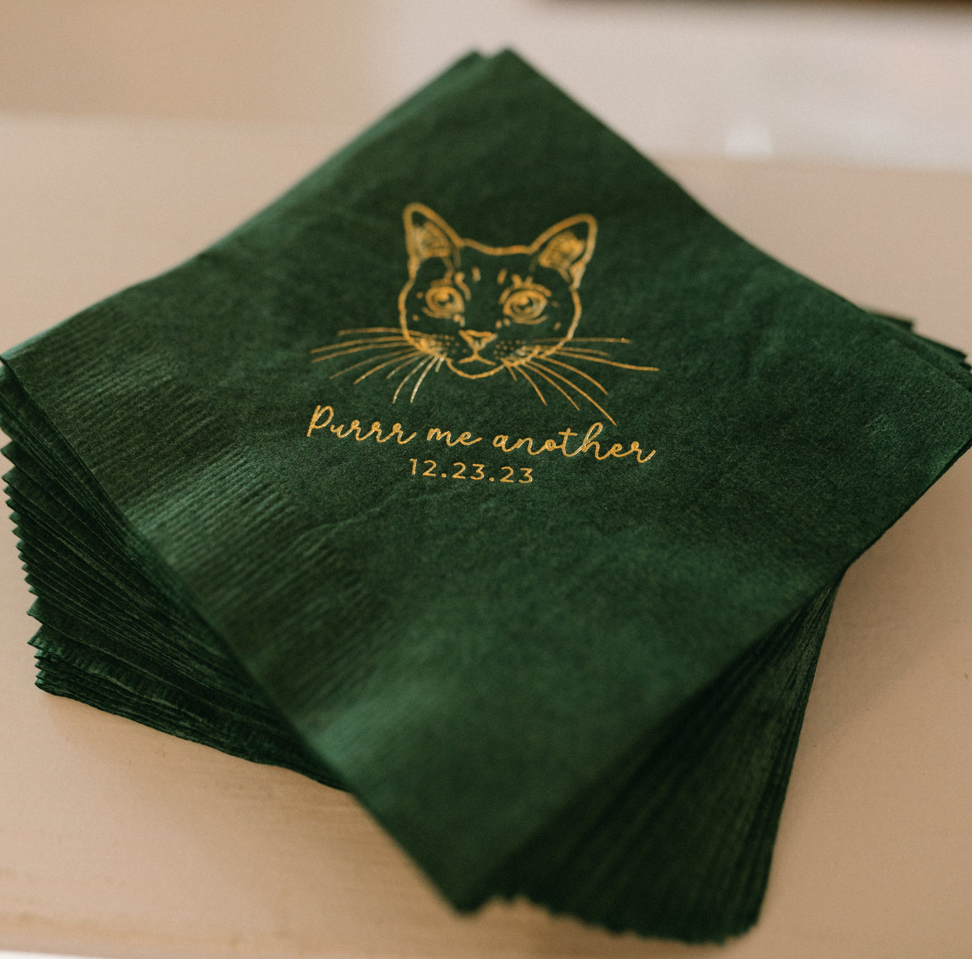 We do, too! Pet Portrait Wedding Beverage Napkins #35