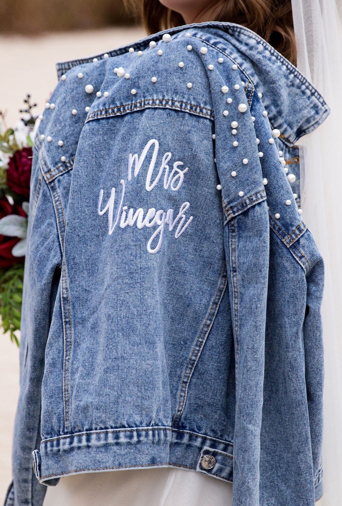 Classic Pearl Studded Jacket