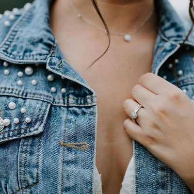 Classic Pearl Studded Jacket