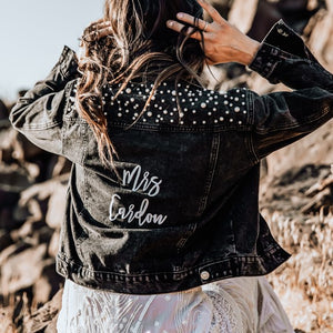 Classic Pearl Studded Jacket