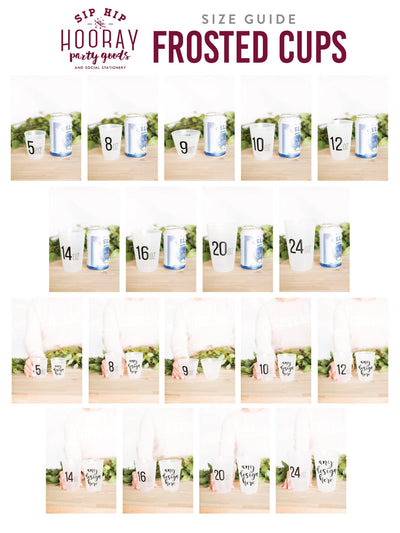 Personalized 10oz Frosted Cups
