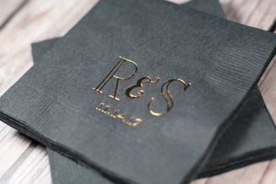 Initials Wedding Beverage Napkins  #1322, #1162